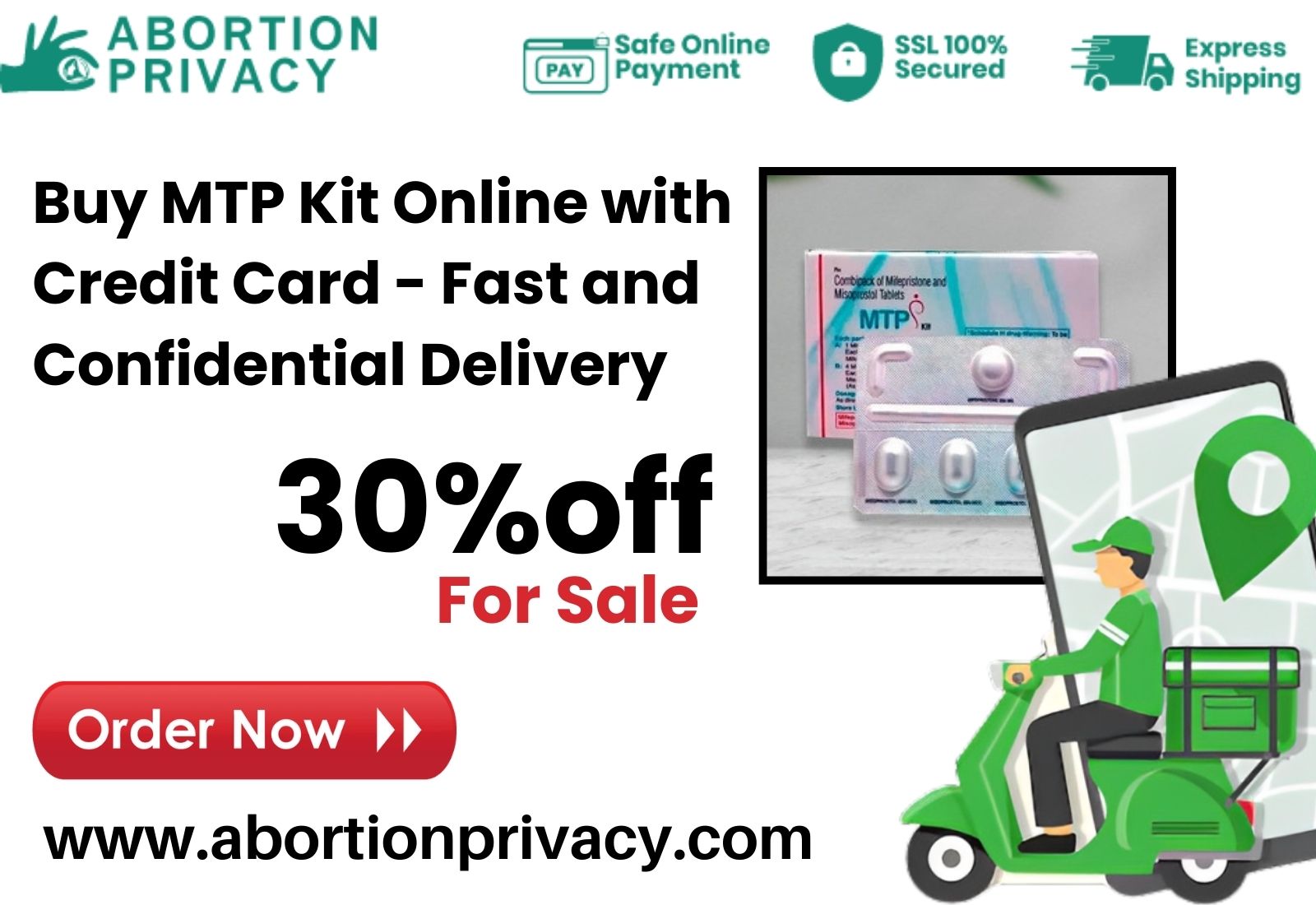 Buy Mtp Kit Online With Credit Card - Fast And Confidential Delivery